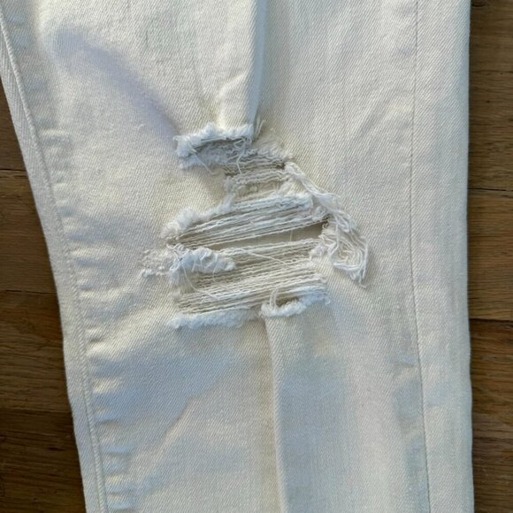 Abercrombie Skinny White Distressed Jeans Felix Stretch 32x34 - Picture 10 of 11